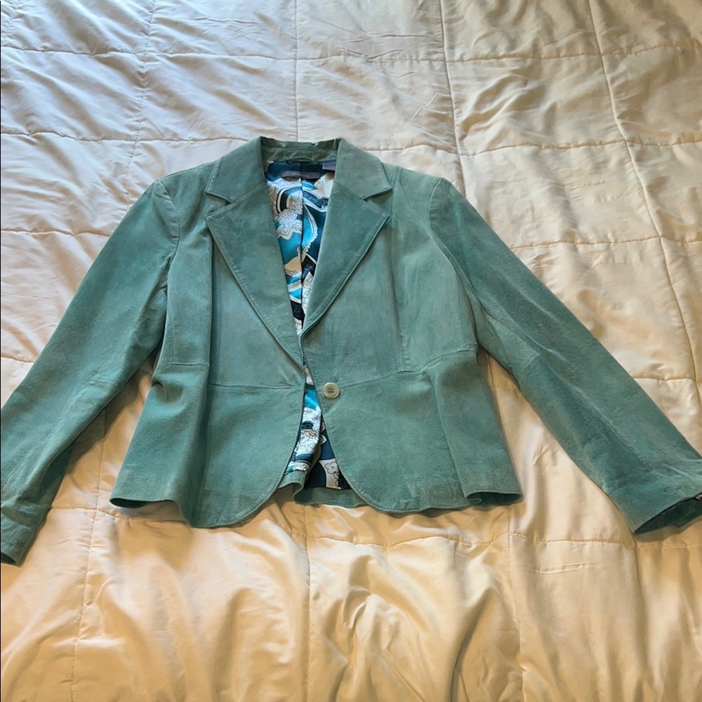 Liz Claiborne Green Structured Blazer